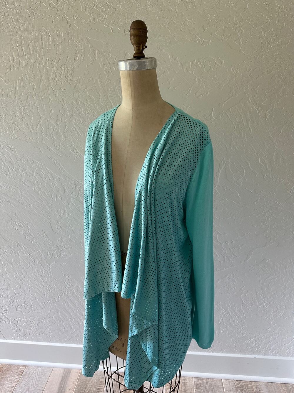 THE LIMITED | Women's Open Front Cut Out Drape Cardigan NEW Medium Sweater Mod